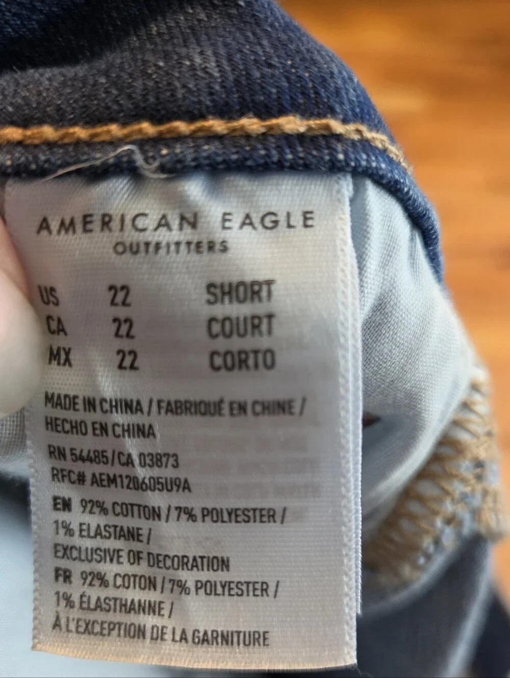 American Eagle Outfitters Jeans Women's 22 Short Medium Blue Favorite Boyfriend - Picture 5 of 7